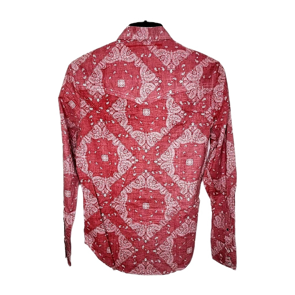Guess Los Angeles Men's Shirt Size S Pearl Snap Long Sleeve Western Wear - Picture 2 of 11